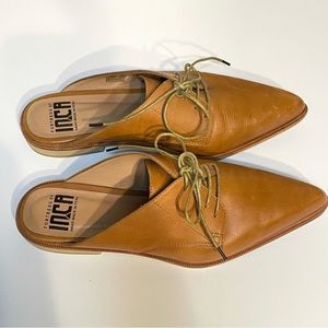 Fortress of Inca - Sandra Slide - Lace up flat mule - 100% Leather - Size 39